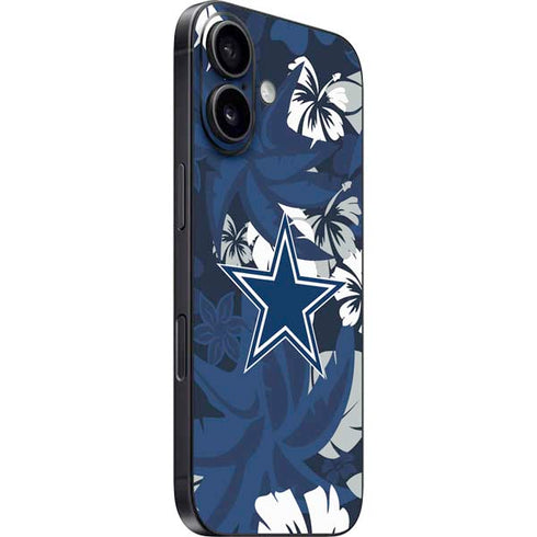 NFL Dallas Cowboys Tropical Print iPhone 16 Plus Skin